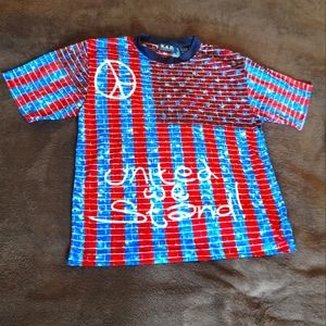 K.A.D Clothing Co. Men's Shirt Red, White & Blue Size L(14/16) Used 2 times